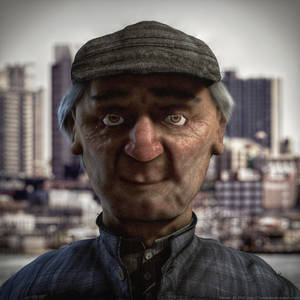 [Study Year 1] Old man portrait (Blender 3D)