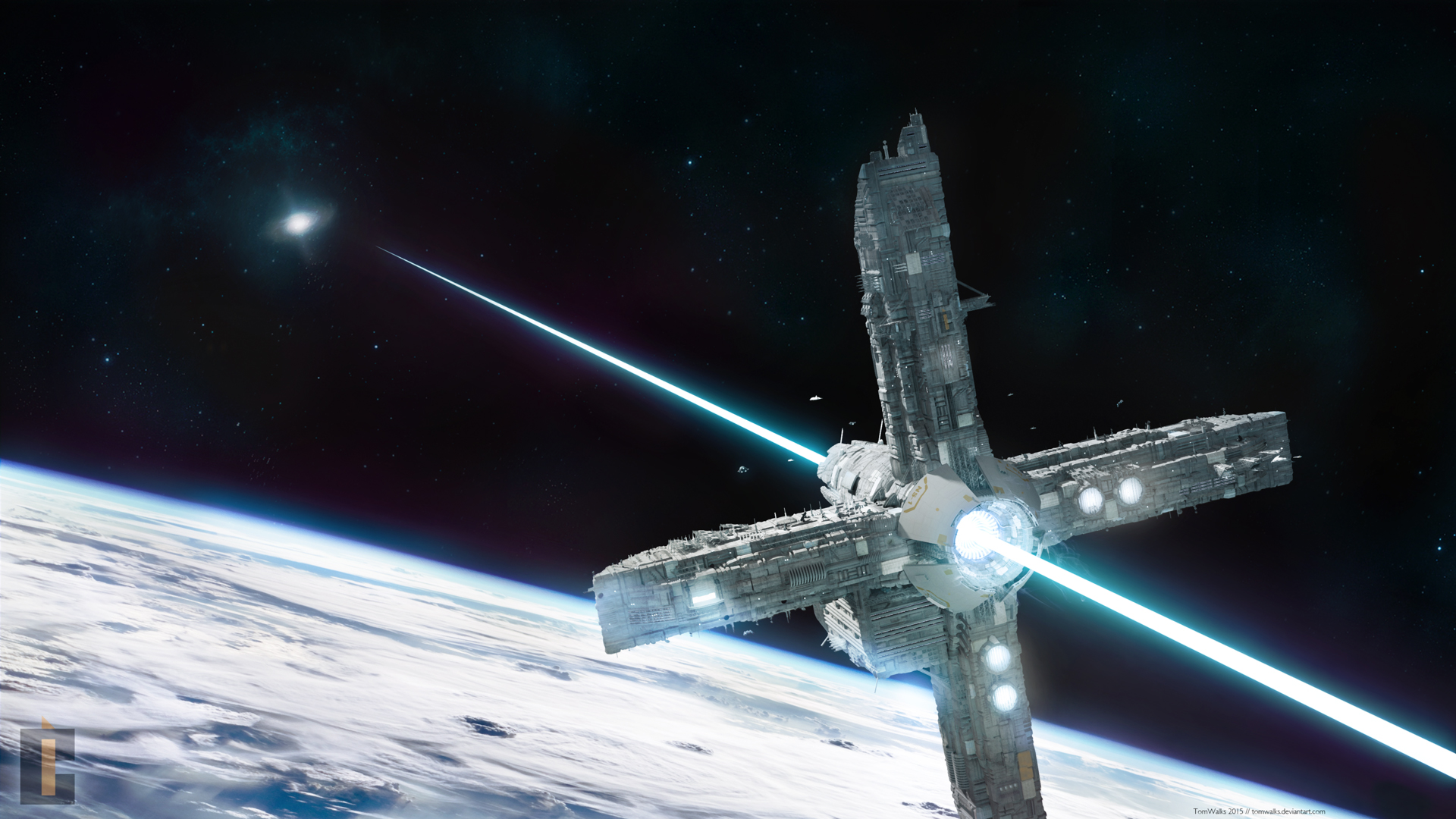 Beam Sailor _ Space station concept (Blender, 3D)