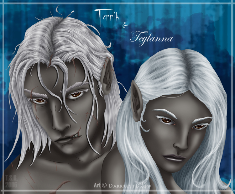 Half Drow Twins