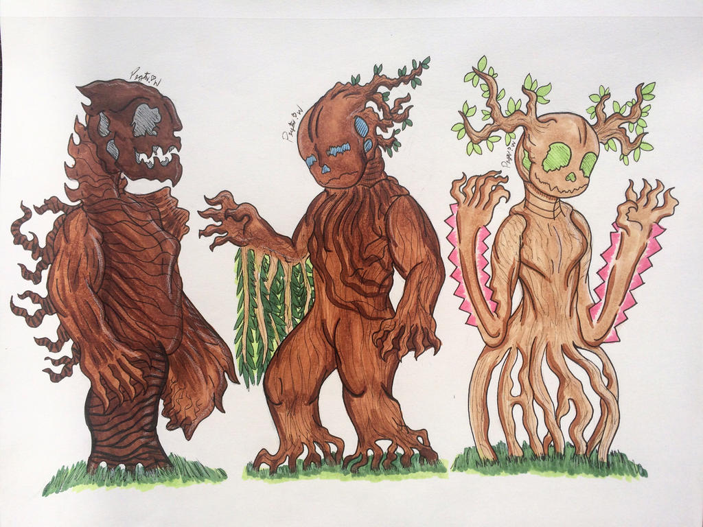 The types of tree people by JarsOfDragons on DeviantArt