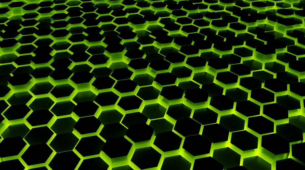 Green Hexagon Wallpaper (4K) by TheMusicFox on DeviantArt