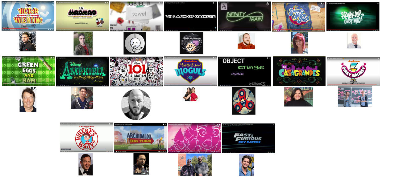 Deviantart Animation Area Animation Show 2019's Dlretors And Title Collage by T3YRTRE on DeviantArt