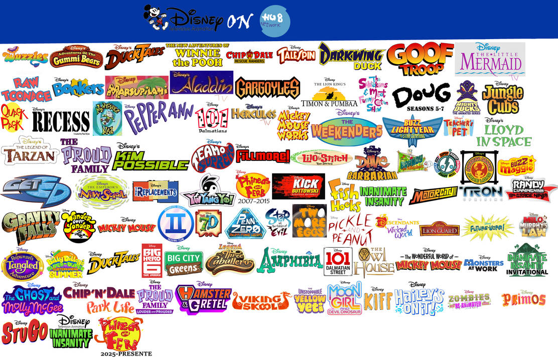 Disney Tv Animation Lineup On Hub Network Revival by T3YRTRE on DeviantArt