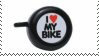 I Heart My Bike Stamp