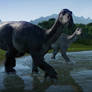 iguanodon at the water hole (2)