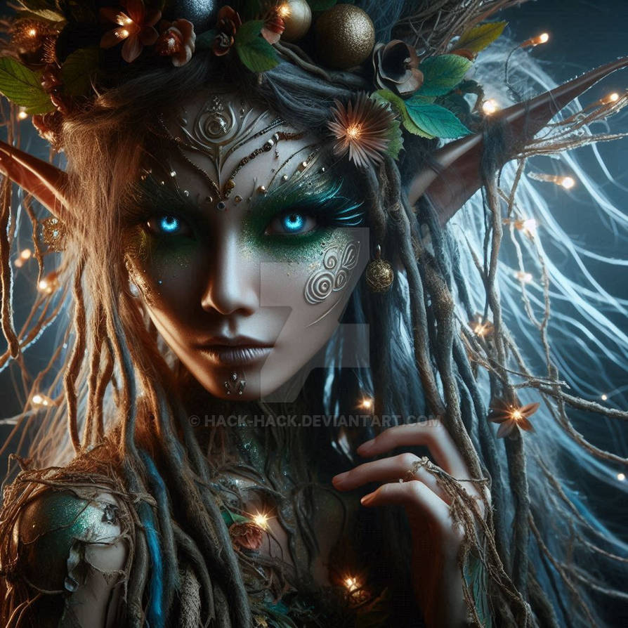 Cosmic tree elf by HaCK-Hack on DeviantArt