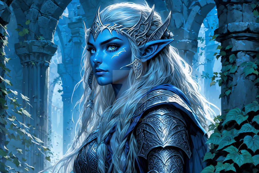 Blue Elf (1) by HaCK-Hack on DeviantArt