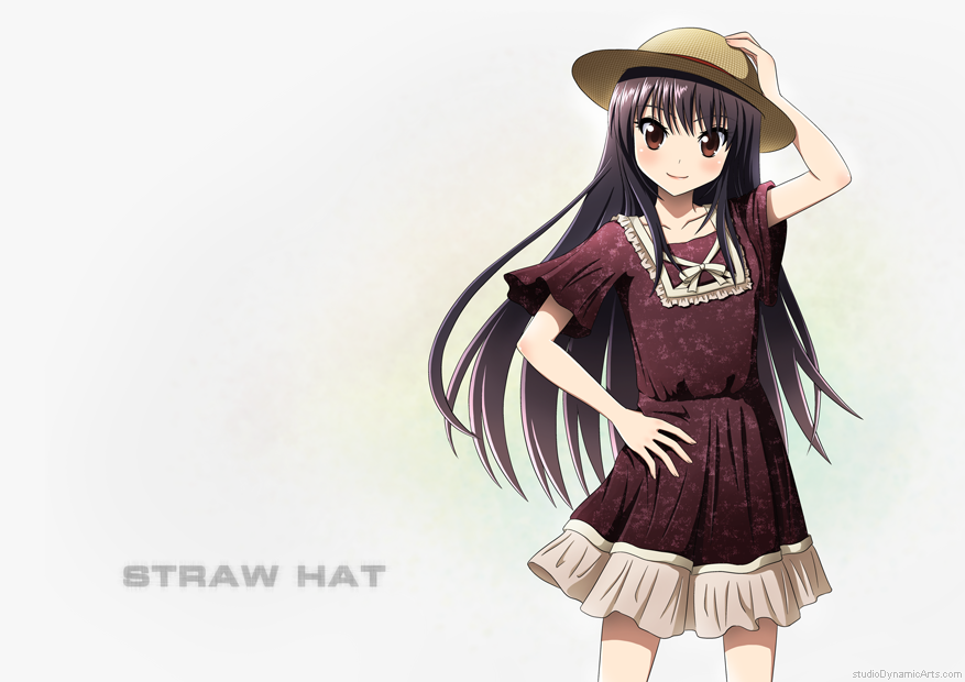 a straw hat