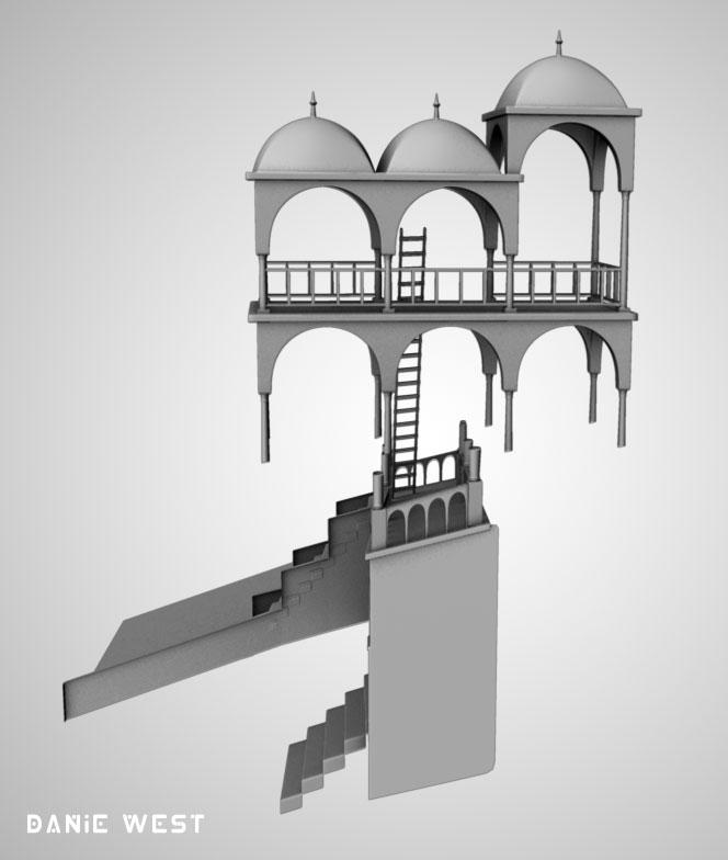 Escher - Impossible Structure2 by westernphilosopher on DeviantArt