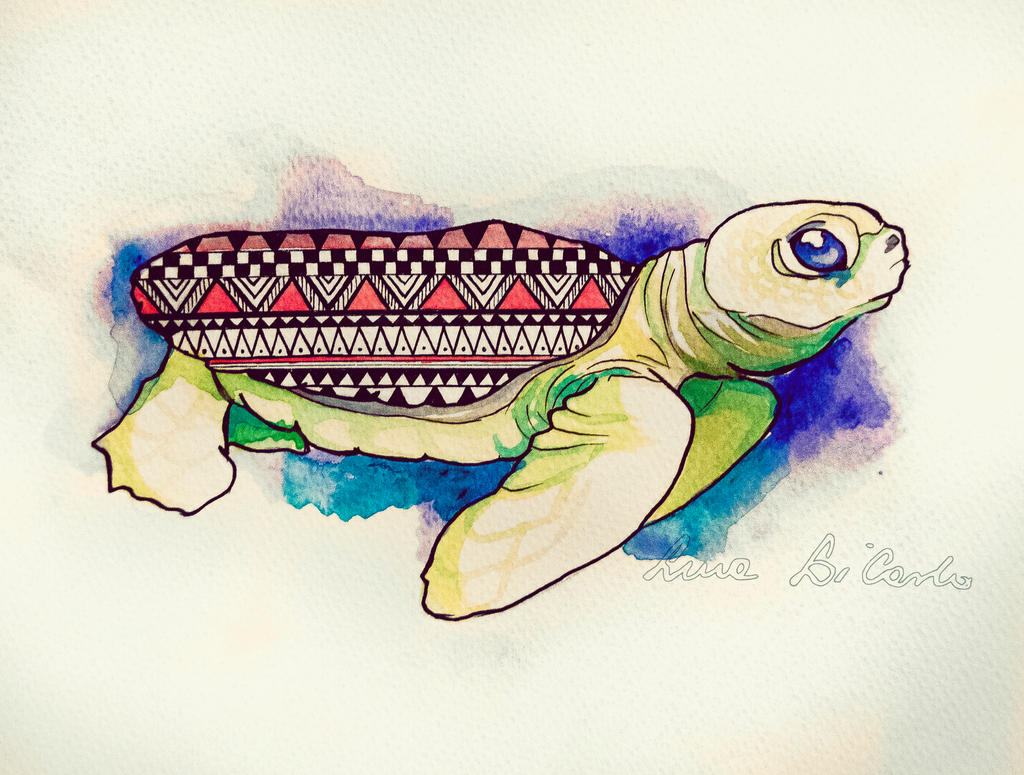 Aztec Turtle by LunaDiCarlo on DeviantArt