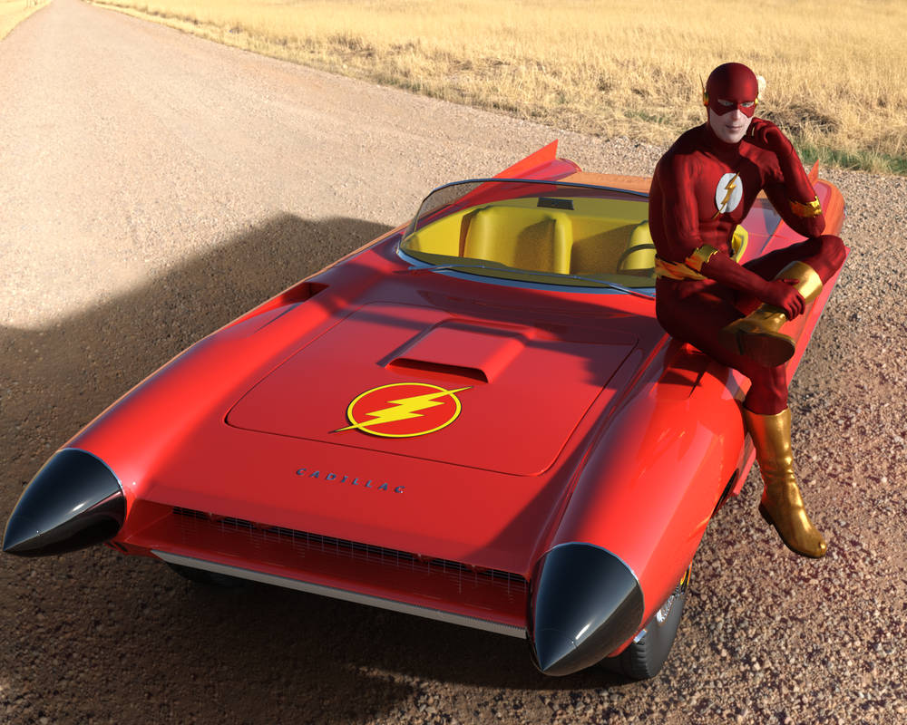 Super Heros and their cars - The Flash by gayphotoreal on DeviantArt