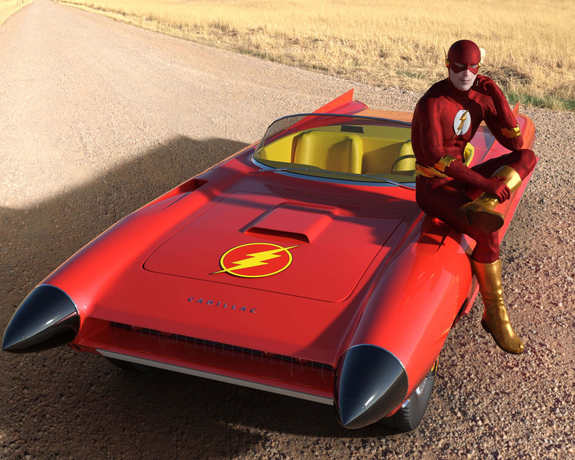 Super Heros and their cars - The Flash by gayphotoreal on DeviantArt