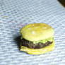 The burger, close-up