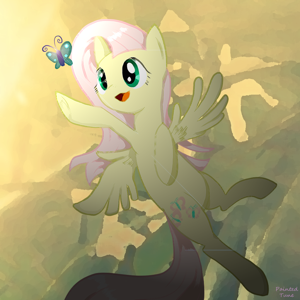 Fluttershycomeacrossabutterfly