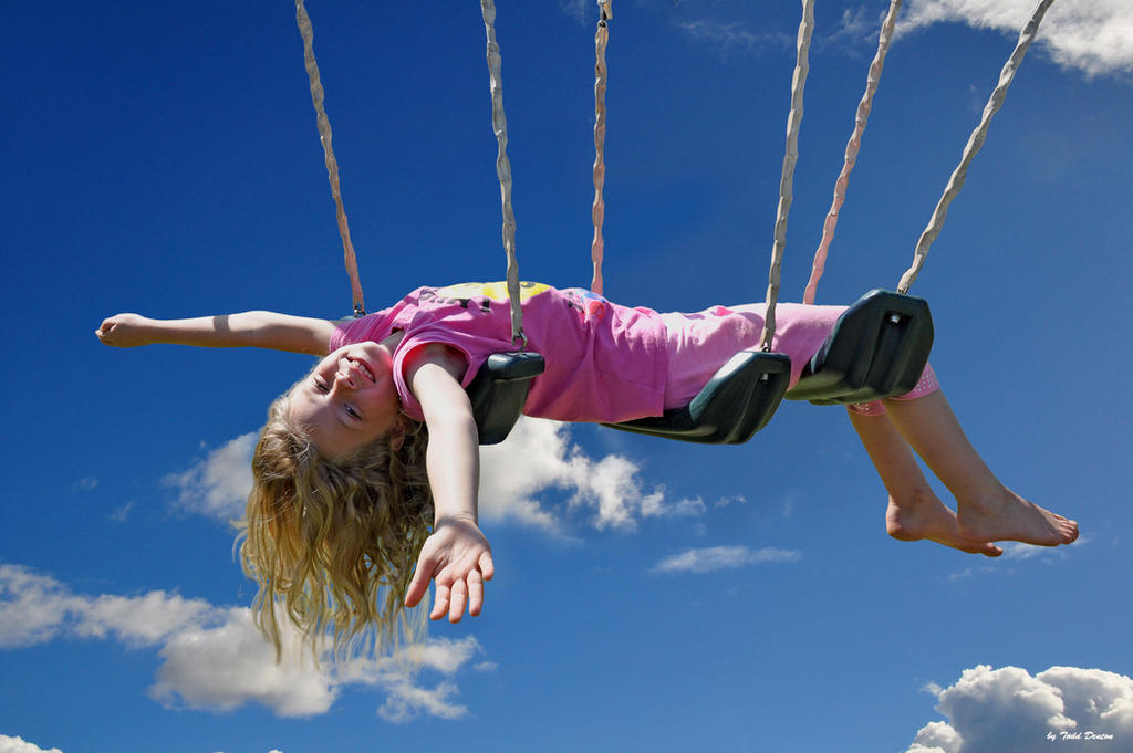 Happiness is Having All The Swings To Yourself