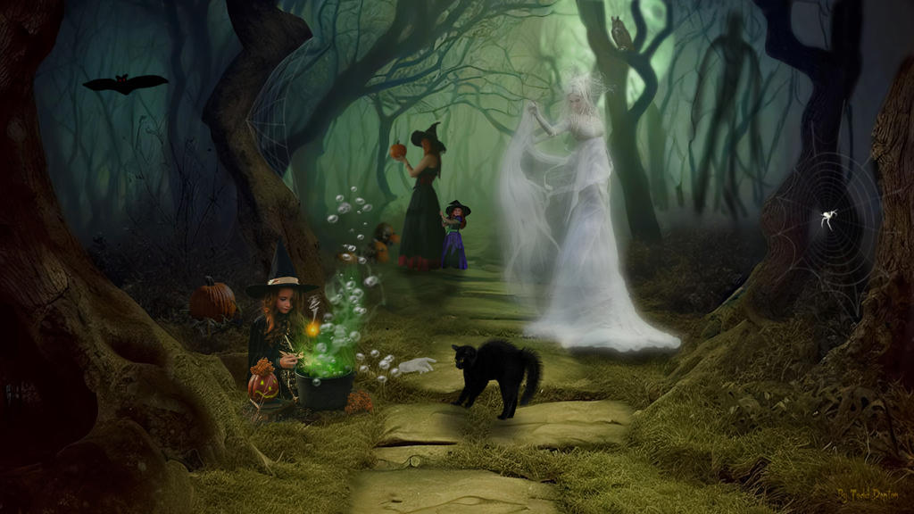 Forest Path To Halloween