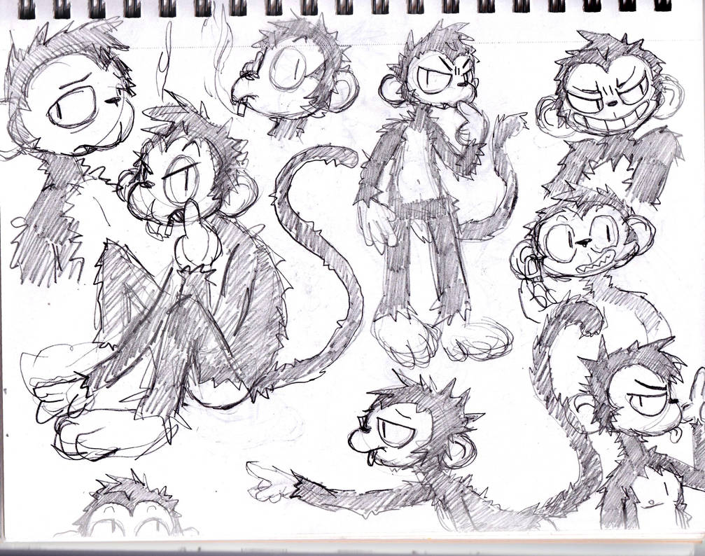 Sketchbook monkeys by GoctagonOG on DeviantArt