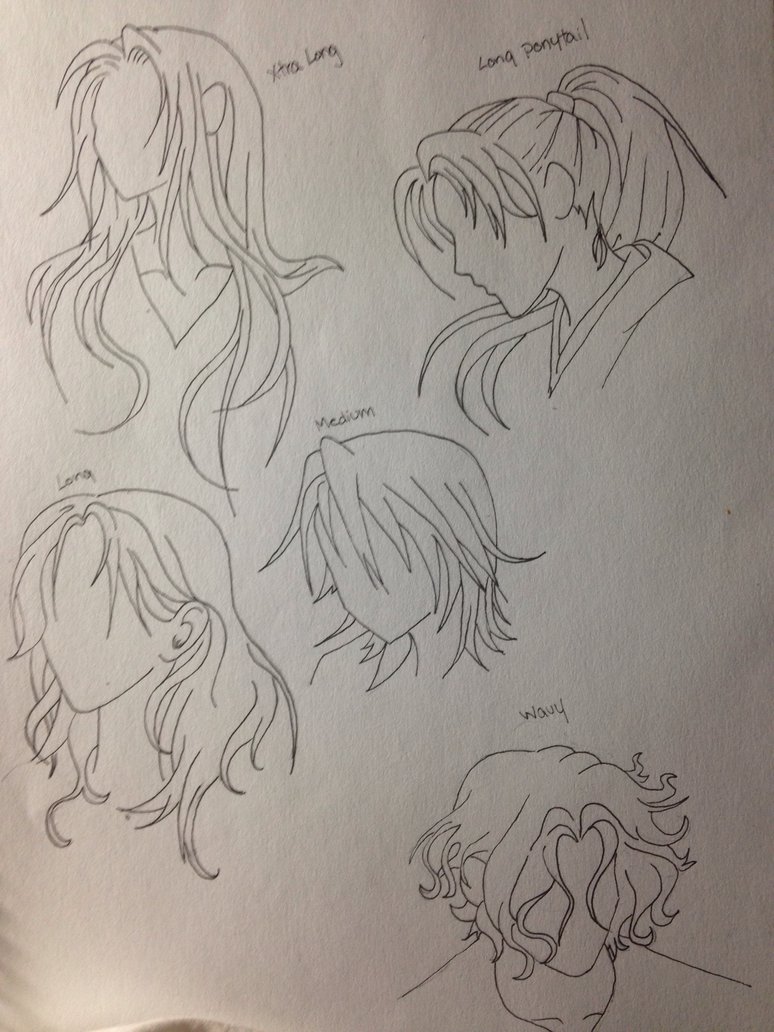 Male Anime Hairstyles Penned by ToxicRainbow1357 on DeviantArt