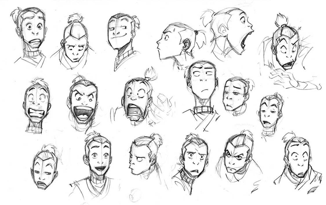 Sketch 03 Sokka Practice by rufftoon