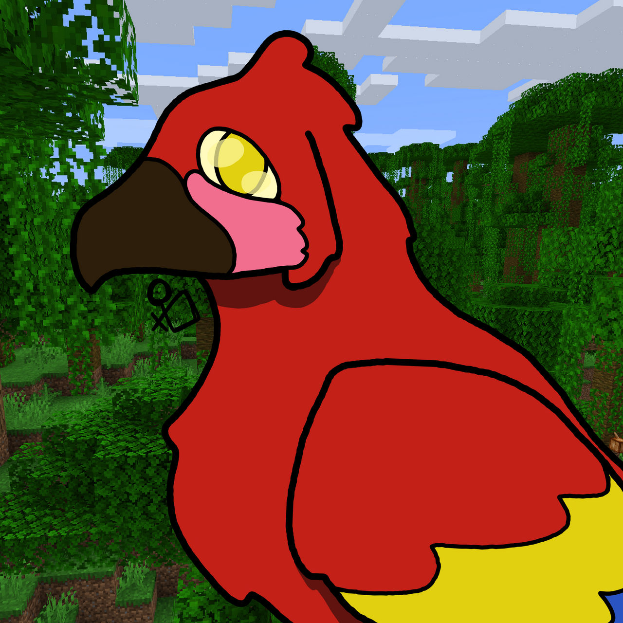 Minecraft Parrot Fish Minecraft Parrot by AxeTheRacc on DeviantArt