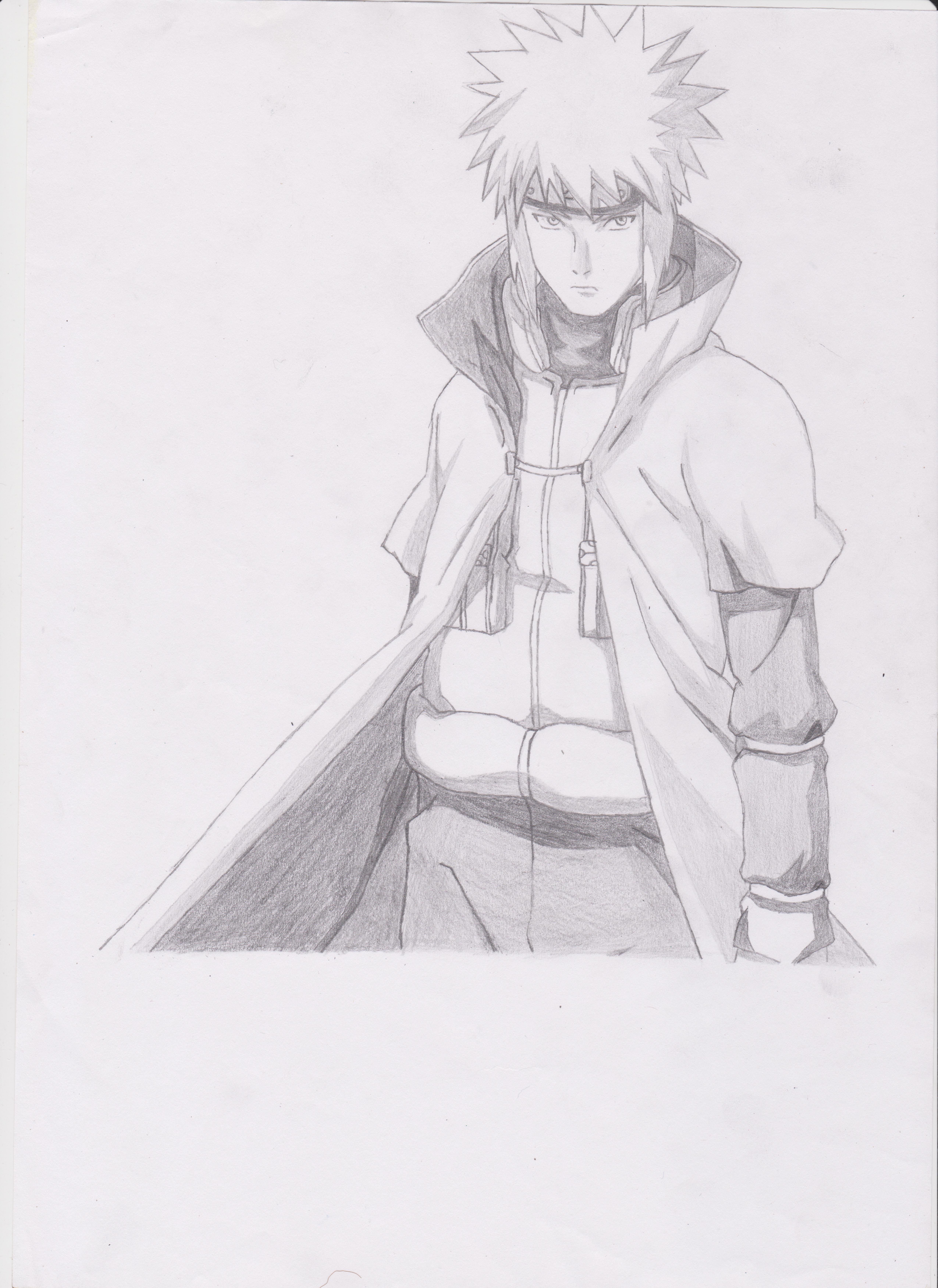 COMO DESENHAR Minato Namikaze (Yondaime Hokage)