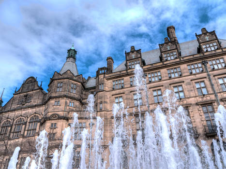 Peace Garden Fountain HDR