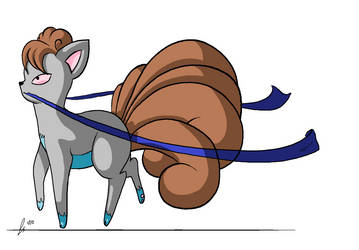 Vulpix with a Ribbon