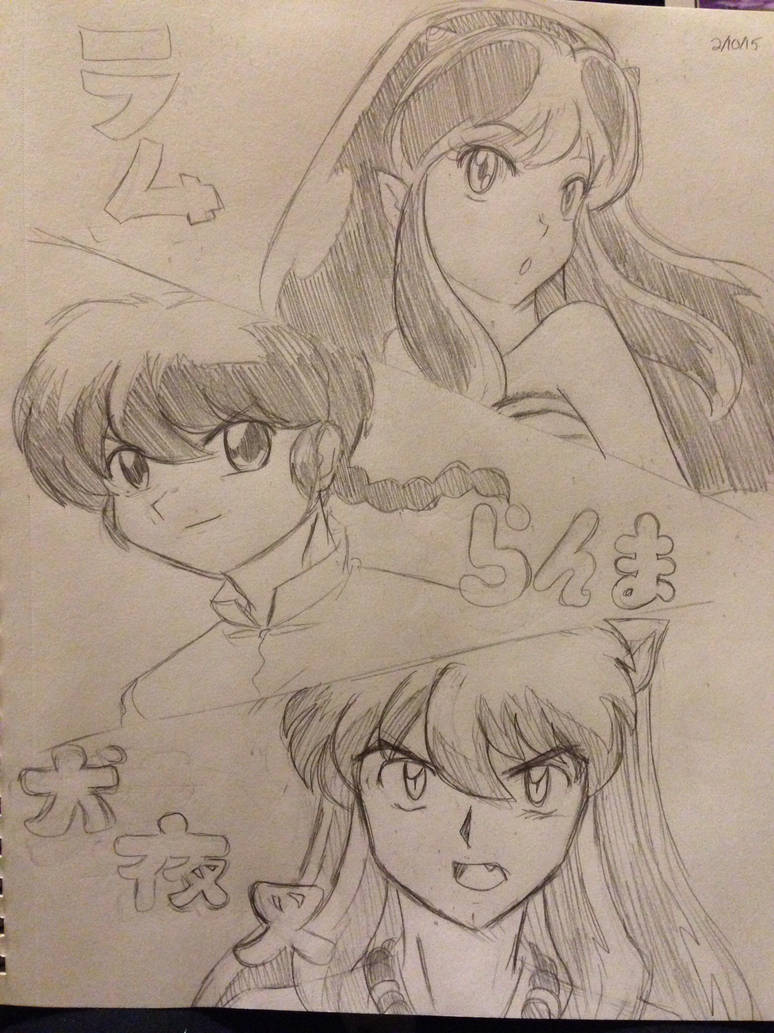 Urusei Yatsura, Ranma 1/2, Inuyasha by Natsuhana on DeviantArt