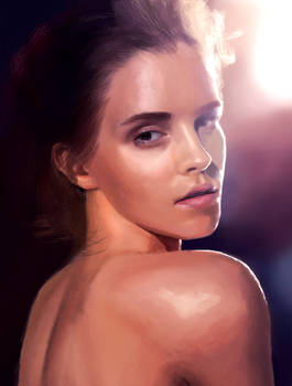 Digital painting Emma Watson