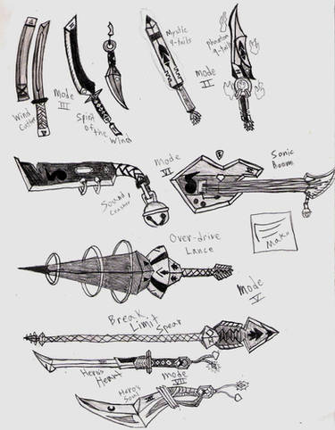 Saito 🐍 on X: A bunch of weapon concept art redesigns for Blox