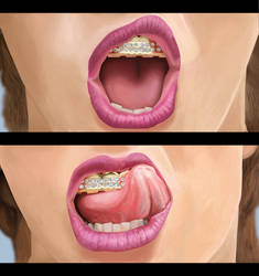Girls and grillz.