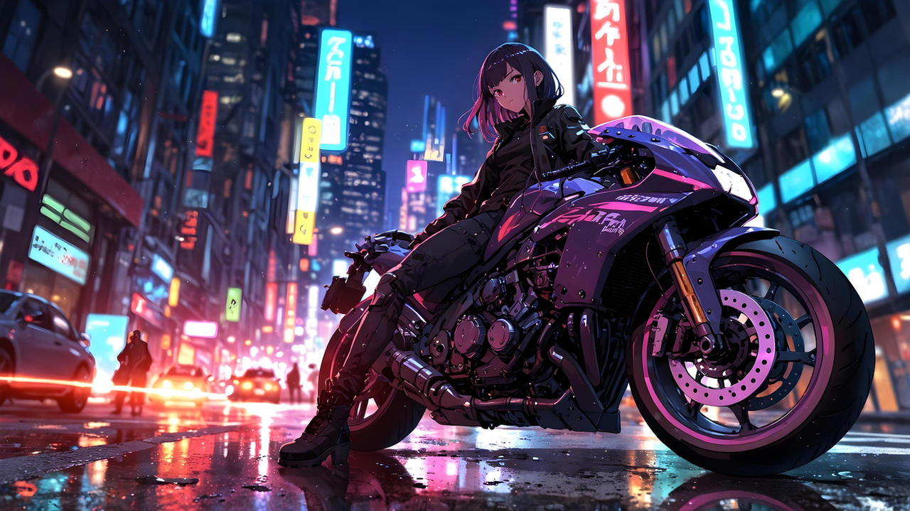Biker Girl By CorrupterArtAI On DeviantArt biker-girl-by-corrupterartai-on-deviantart