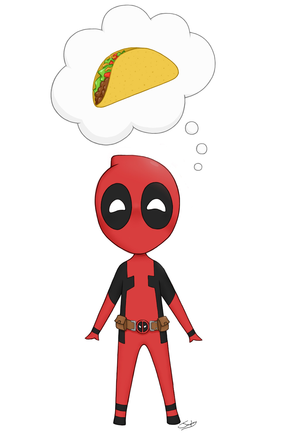 Chibi Deadpool By Wolfjayden On Deviantart
