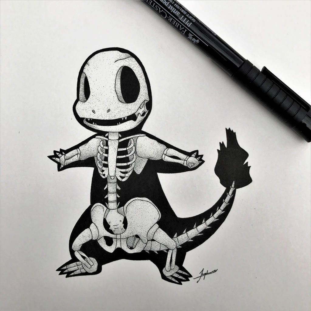 Skeletal Charmander Updated!