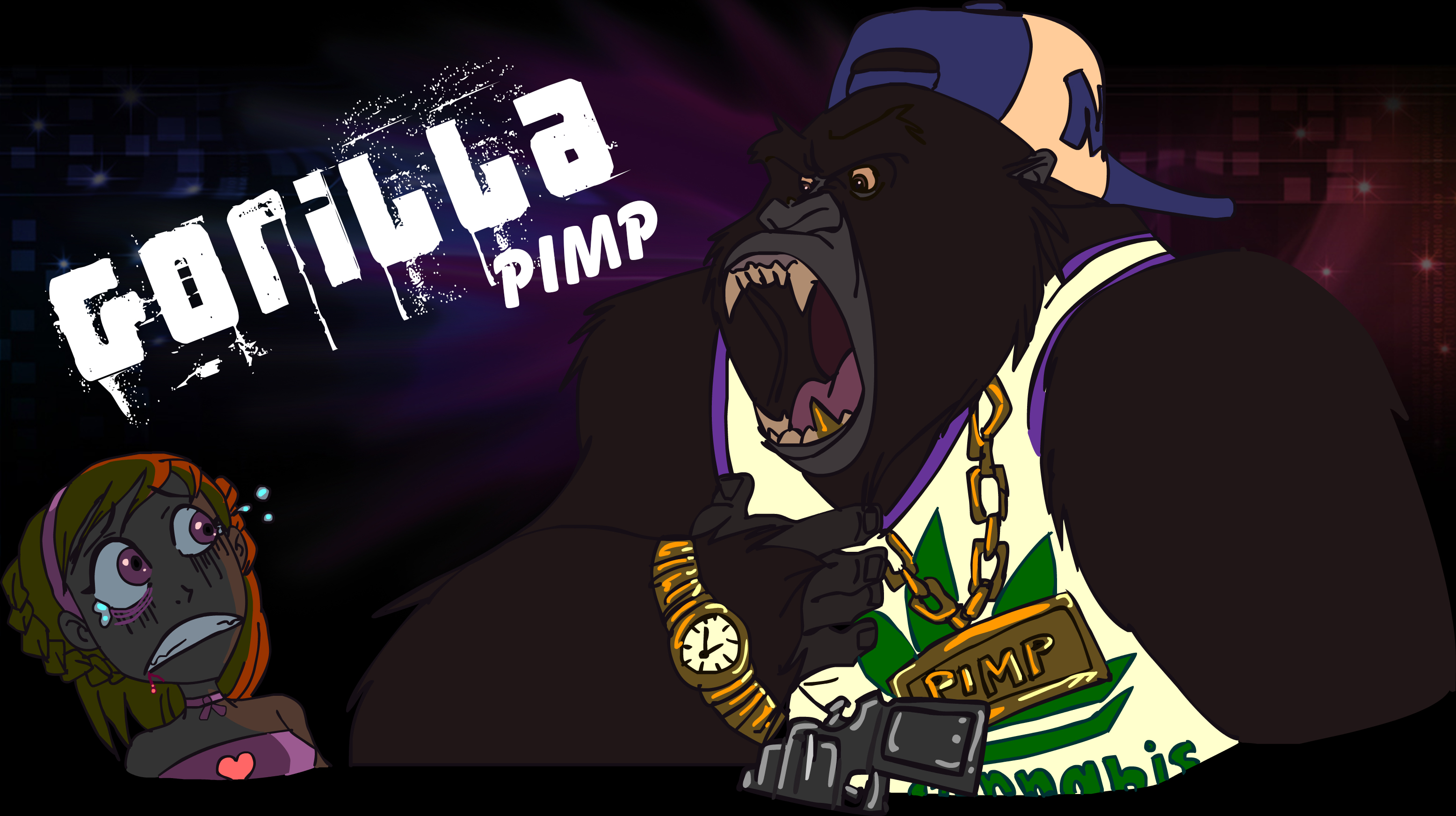 Gorilla Pimp the skunk ape by seraphonfire on DeviantArt