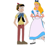 Adult Pinocchio and Alice (Fake)