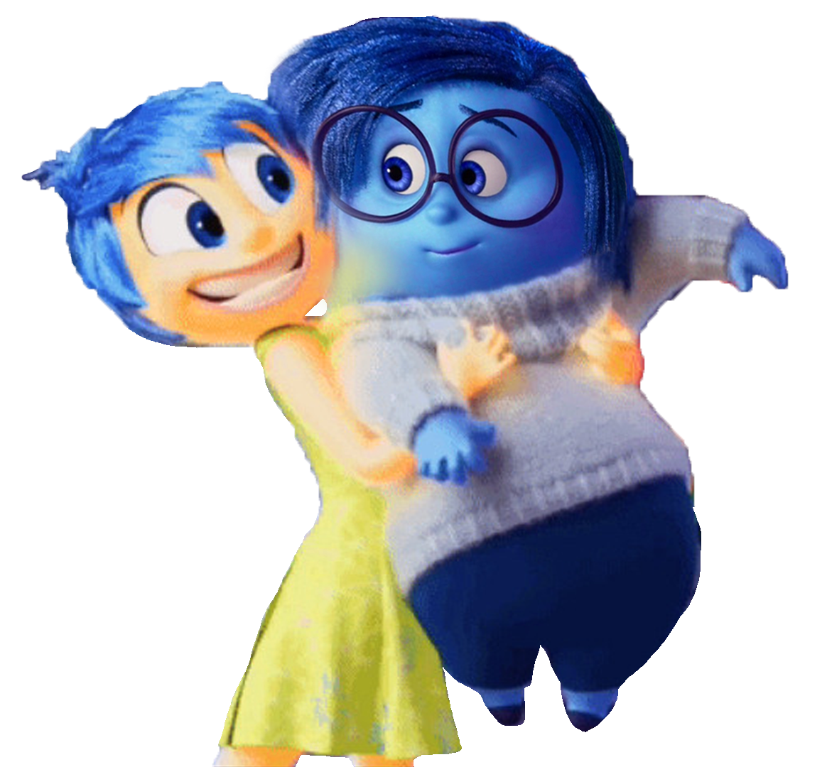 Joy Cuddling Up Sadness by EliBoyProductions on DeviantArt