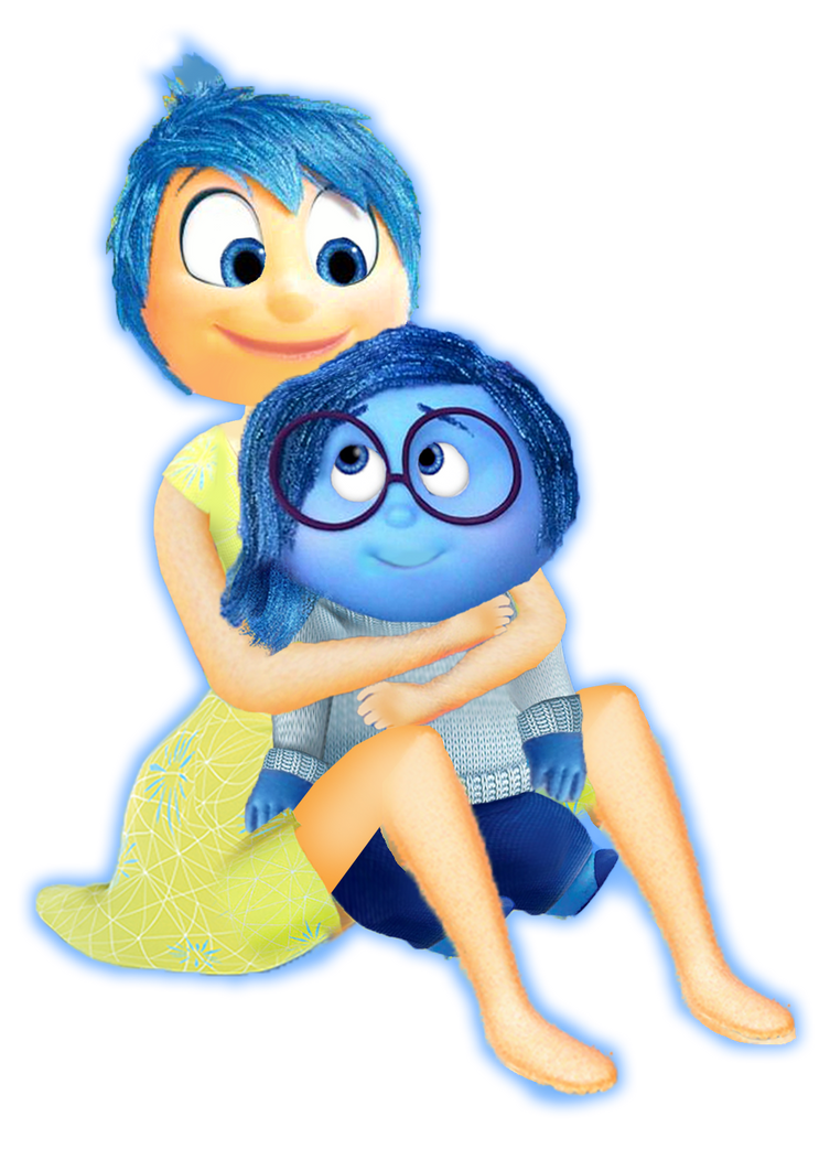 Joy Back-Cuddling Sadness by EliBoyProductions on DeviantArt