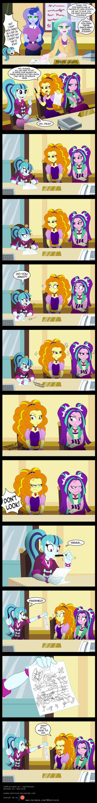Commission: Dazzlings Enrollment