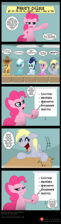 Commission: Pinkie's College