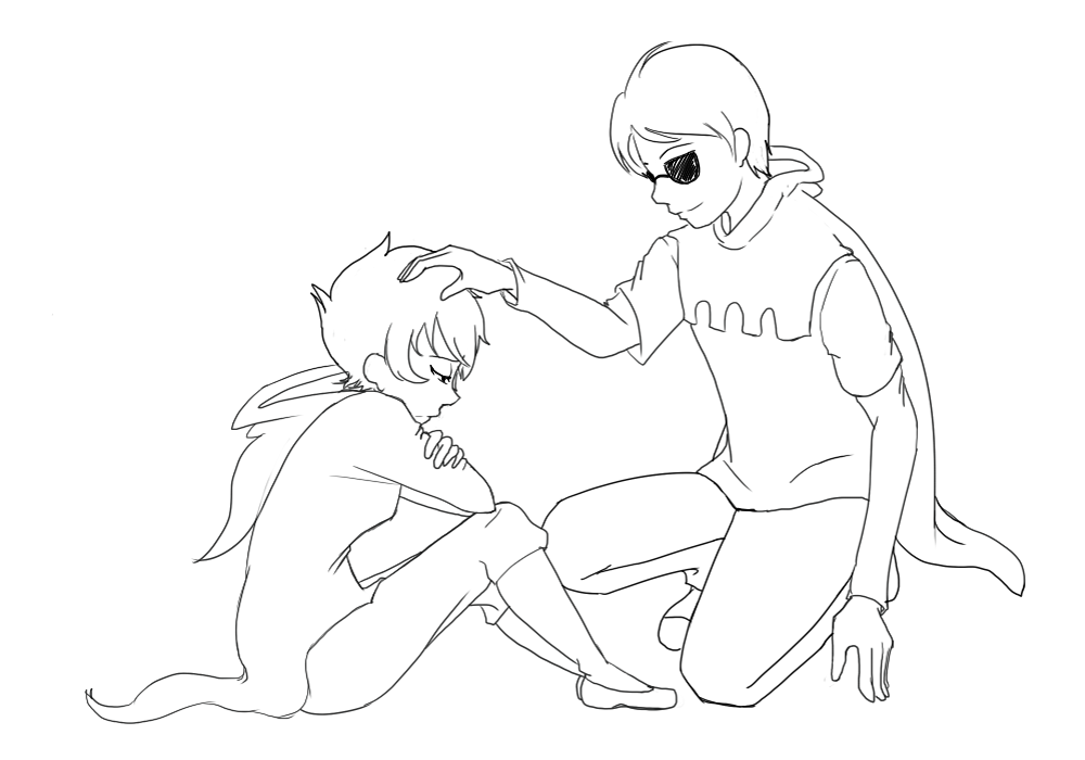 Homestuck: Angel of Time Lineart