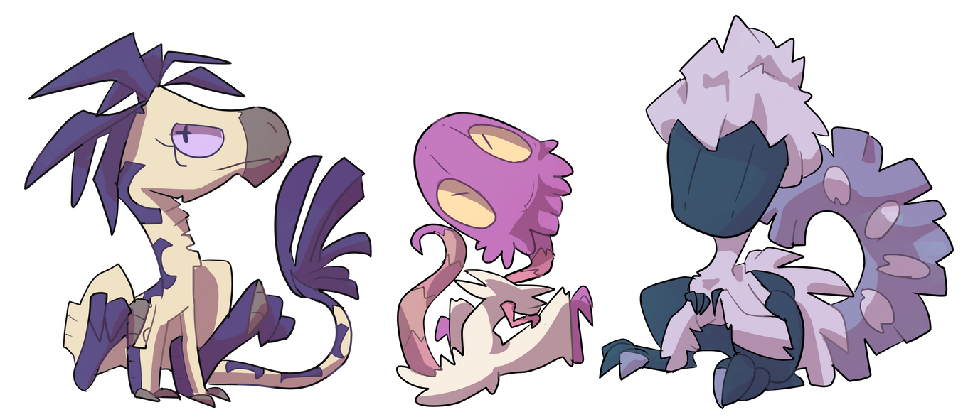 Raptor Pack Chibis by torteraex on DeviantArt