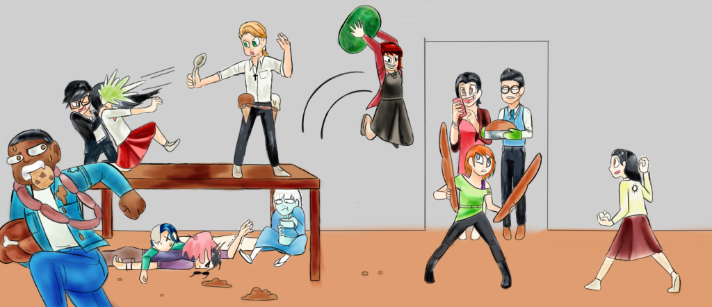 Draw The Squad (base) : Food Fight by QueenCookieMonster on DeviantArt Draw The Squad (base) : Food Fight by QueenCookieMonster on DeviantArt