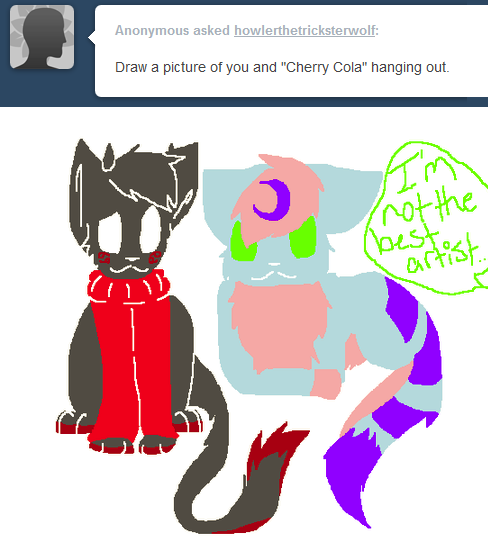 Draw A Picture Of You And Cherry Cola