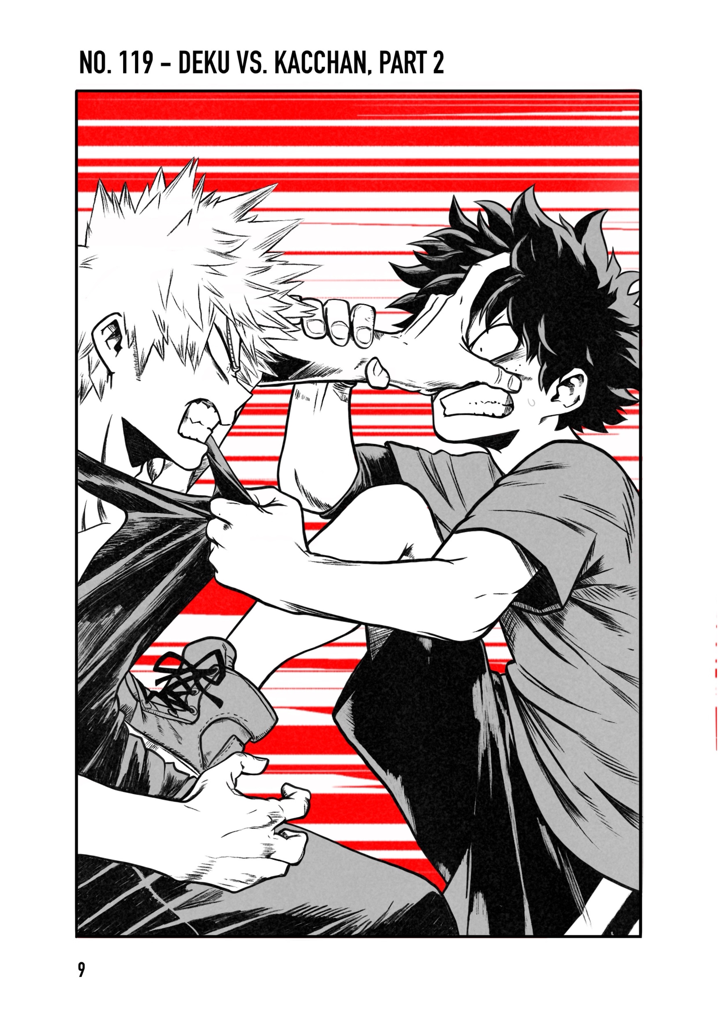 Deku vs Kacchan manga panel redraw/edit by EffectivelyWeird on DeviantArt