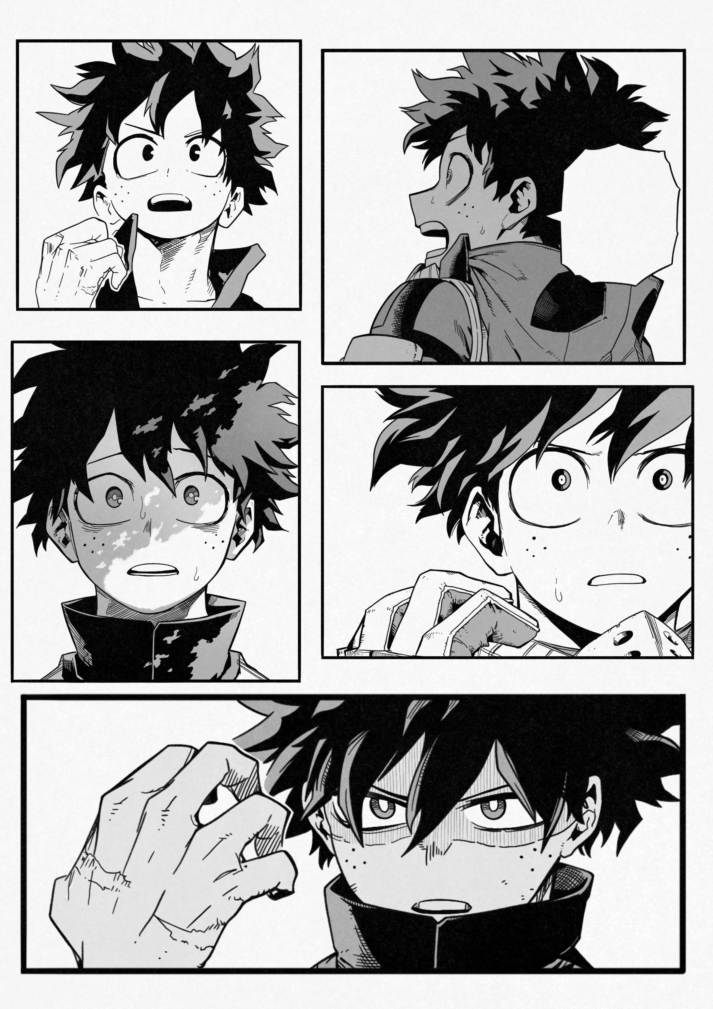 Deku manga panels by EffectivelyWeird on DeviantArt