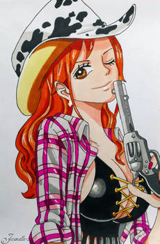 Nami as a cowboy