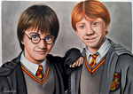 Harry and Ron by Jaenelle-20