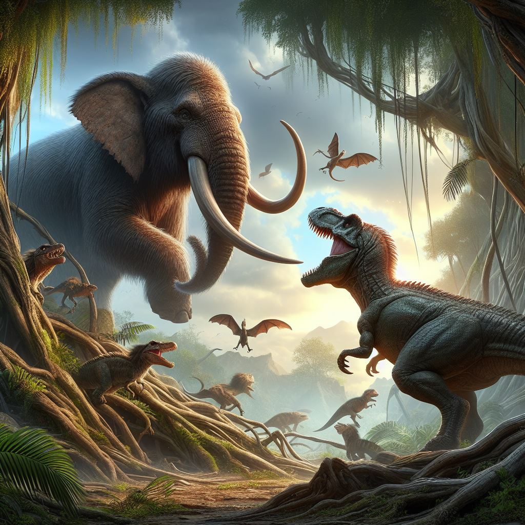 Palaeoloxdon Vs T-Rex by GodDragonKing on DeviantArt