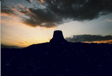 Devil's Tower's Starry Night